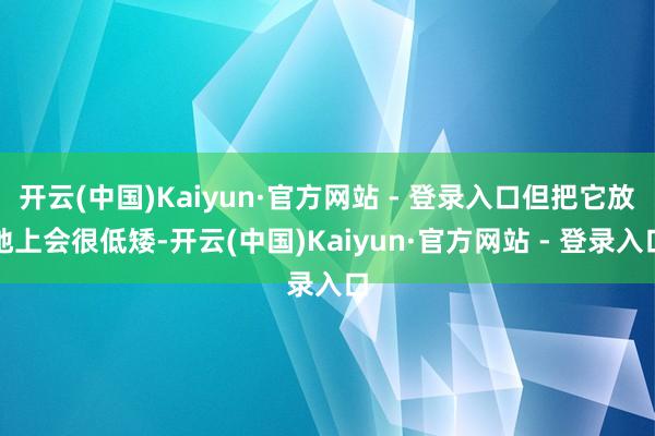 开云(中国)Kaiyun·官方网站 - 登录入口但把它放地上会很低矮-开云(中国)Kaiyun·官方网站 - 登录入口