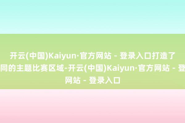 开云(中国)Kaiyun·官方网站 - 登录入口打造了三个不