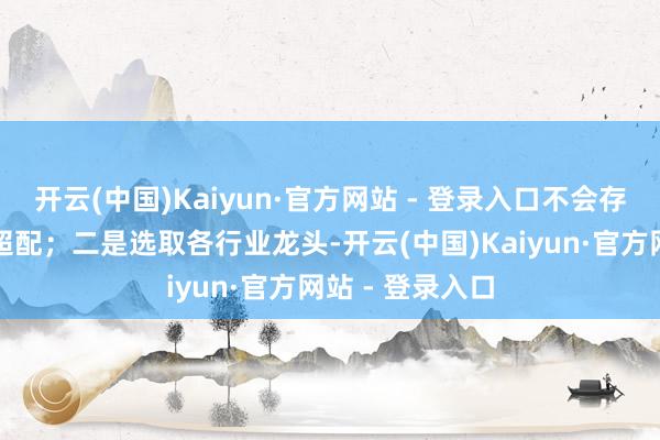 开云(中国)Kaiyun·官方网站 - 登录入口不会存在顶点的行业超配；二是选取各行业龙头-开云(中国)Kaiyun·官方网站 - 登录入口