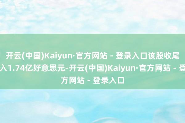 开云(中国)Kaiyun·官方网站 - 登录入口该股收尾贸易收入1.74亿好意思元-开云(中国)Kaiyun·官方网站 - 登录入口